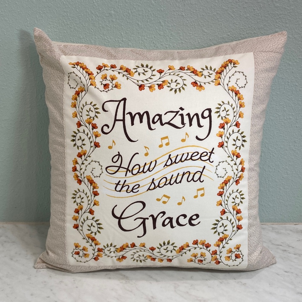 Amazing Grace 16” Pillowcase Handmade